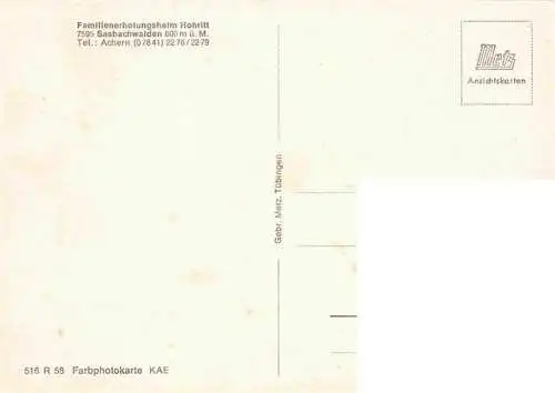 AK / Ansichtskarte 73980405 Sasbachwalden Familienerholungsheim Hohritt