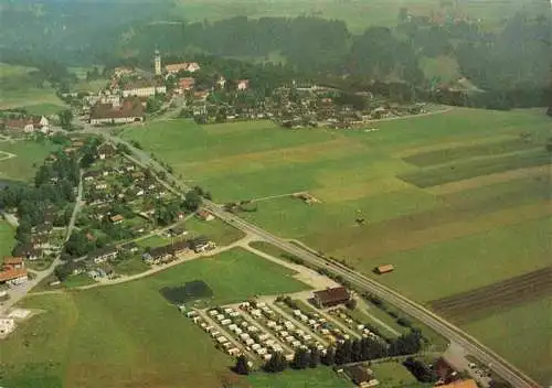 AK / Ansichtskarte  Rottenbuch_Oberbayern Terrassencamping am Richterbichl Fliegeraufnahme