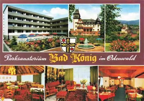 AK / Ansichtskarte  Bad_Koenig_Odenwald Parksanatorium Bad Knig Gastraeume Park