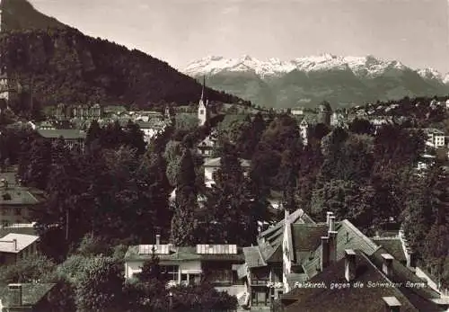 AK / Ansichtskarte  Feldkirch__Vorarlberg_AT Panorama Blick gegen die Schweizer Berge