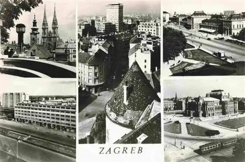 AK / Ansichtskarte  Zagreb_Agram_Croatia Sehenswuerdigkeiten der Stadt Zentrum