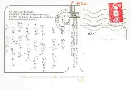 AK / Ansichtskarte  Canet_-Plage_66_Pyrenees-Orientales Le port la plage Place de la Méditerrannée Promenade de Canet-sud