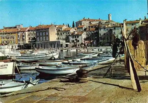 AK / Ansichtskarte  Rovinj_Rovigno_Istrien_Croatia Hafen Fischerboote