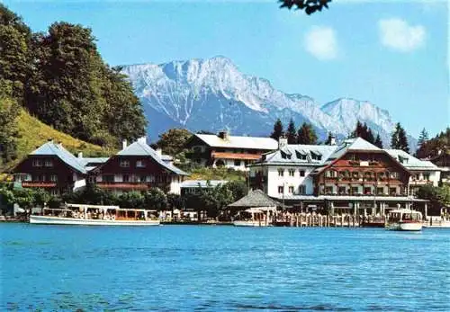 AK / Ansichtskarte  KoeNIGSEE_Berchtesgaden Seelaende mit Untersberg