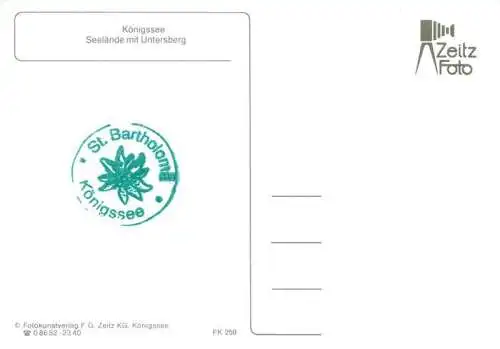 AK / Ansichtskarte 73980552 KoeNIGSEE_Berchtesgaden Seelaende mit Untersberg