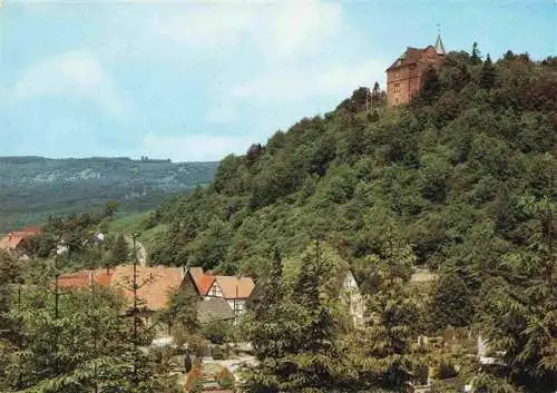 AK / Ansichtskarte  Schwalenberg Die Schwalenburg auf dem Burgberg und das Hohe Moerth