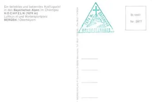 AK / Ansichtskarte 73980566 Bergen_Chiemgau Berghaus Hochfelln Landschaftspanorama