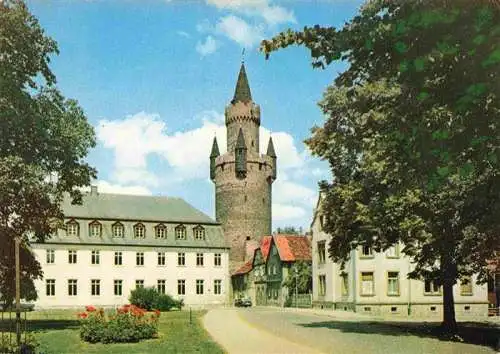 AK / Ansichtskarte  Friedberg__Hessen Adolfsturm mit Schiller-Gymnasium