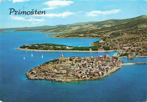 AK / Ansichtskarte  Primosten_Croatia Kuestenpanorama Halbinsel