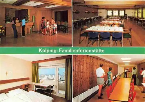 AK / Ansichtskarte 73980630 Wiblingwerde Kolping Familienferienstaette Rezeption Speisesaal Zimmer Kegelbahn