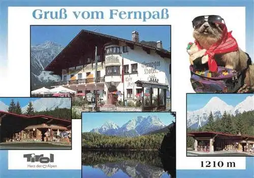 AK / Ansichtskarte  Nassereith_Tirol_AT Hotel Fernpass Kiosk Tankstelle