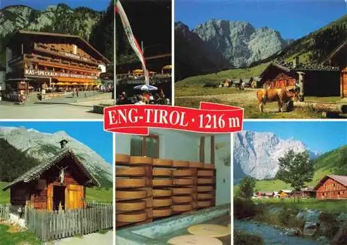 AK / Ansichtskarte 73980643 Eng_Alm_1272m_Tirol Kas Speckalm Panorama Kaeserei Huette