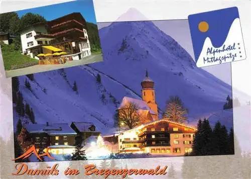 AK / Ansichtskarte  Damuels_Vorarlberg_AT Alpenhotel Mittagspitze Kirche