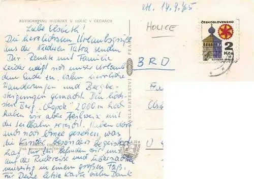 AK / Ansichtskarte  Holice_CZ Autocamping Hluboky Details
