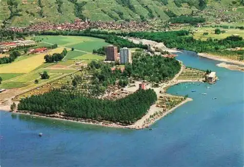 AK / Ansichtskarte  Tenero_Locarno_Lago_Maggiore_TI Camping Cempofelice Fliegeraufnahme