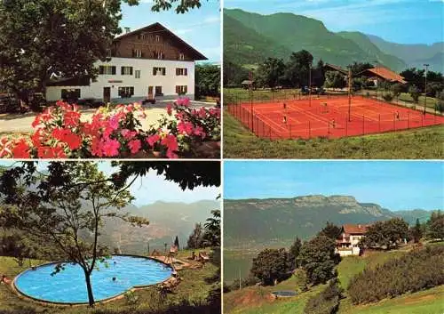 AK / Ansichtskarte 73980702 Seit_La_Costa Jausenstation Pension Rechtebner Schwimmbad Panorama Tennisplatz