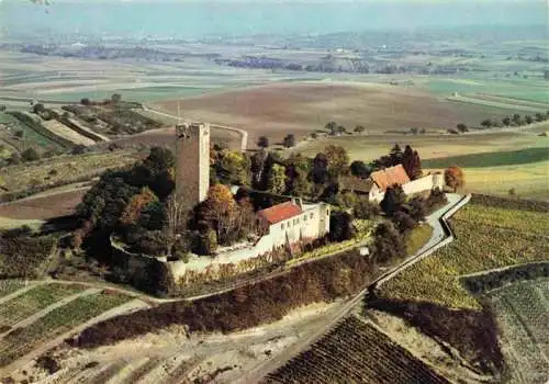 AK / Ansichtskarte  Sulzfeld_Baden Burg Ravensburg Gaststaette Fliegeraufnahme