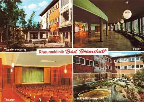 AK / Ansichtskarte 73980743 Bad_Bramstedt Rheumaklinik Theatereingang Theater Foyer Haus Sued Innenhof