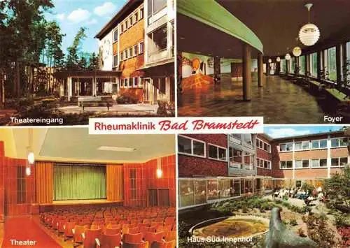 AK / Ansichtskarte  Bad_Bramstedt Rheumaklinik Theatereingang Theater Foyer Haus Sued Innenhof