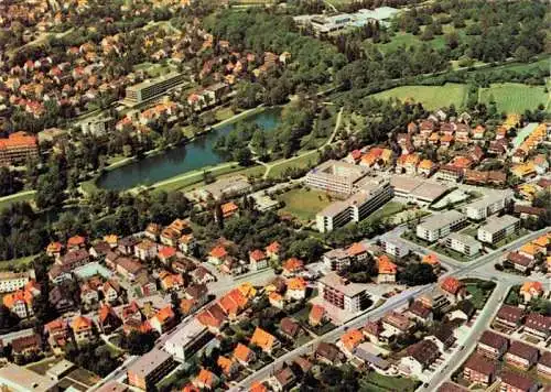 AK / Ansichtskarte  BAD_SALZUFLEN Fliegeraufnahme mit Kurparksee Hotel Maritim BfA Lipperland Klinik