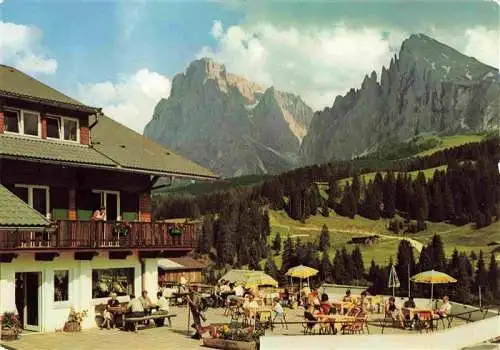 AK / Ansichtskarte  Seiseralm__Seiseralpe_Alpe_di_Siusi_Trentino_IT Hotel Salteria Restaurant Terrasse