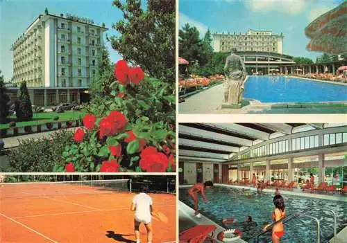 AK / Ansichtskarte 73980780 Abano_Terme_Veneto_IT Hotel President Terme Schwimm und Hallenbad Tennisplatz