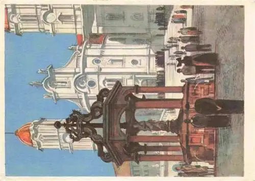 AK / Ansichtskarte  Einsiedeln__SZ Brunnen Kloster