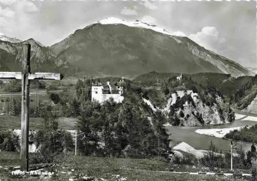 AK / Ansichtskarte  Rhaezuens_GR Panorama Kreuz