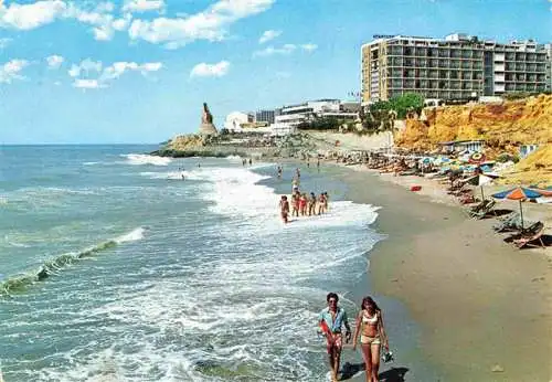 AK / Ansichtskarte 73980883 Benalmadena_Costa_del_Sol_ES Strandpartie Hotels