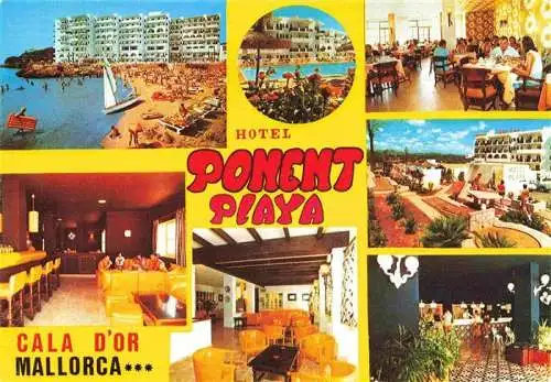 AK / Ansichtskarte  Cala_d_Or_Mallorca_ES Hotel Ponent Playa Gastraeume Stran