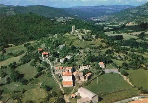 AK / Ansichtskarte  Montpaon_Fondamente Ruine du château Vallée de la Sorgue avec Moulès et St-Maurice-de-Sorgue vue aérienne