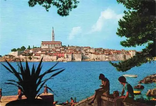 AK / Ansichtskarte  Rovinj_Rovigno_Istrien_Croatia Blick zur Altstadt