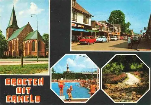 AK / Ansichtskarte  Ermelo_NL Kirche Hauptstrasse Freibad Parkanlagen