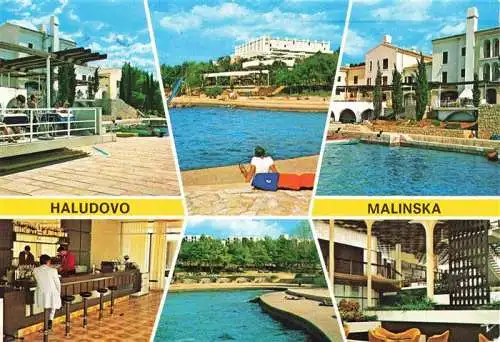 AK / Ansichtskarte 73980993 Malinska__Krk_Croatia Teilansichten Hotel Bar