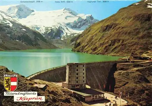 AK / Ansichtskarte  Kaprun_AT Tauernkraftwerke Dr. Adolf-Schaerf-Haus des TV Die Naturfreunde Mooserboden Talsperre Stausee Karlingergletscher