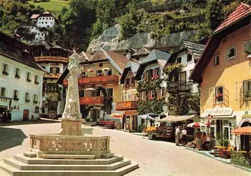 AK / Ansichtskarte 73981040 Hallstatt_Oberoesterreich_AT Die uralte Keltensiedlung am Hallstaettersee Marktplatz