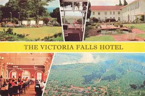 AK / Ansichtskarte 73981052 Victoria_Falls_Zimbabwe The Victoria Falls Hotel Restaurant Luftaufnahme