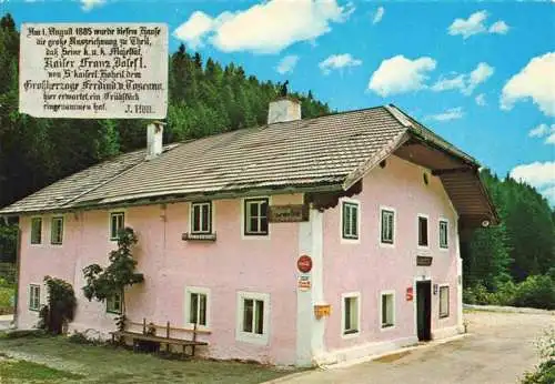 AK / Ansichtskarte  Russbach_St_Wolfgang_Oberoesterreich_AT Gasthaus Gruenwald 