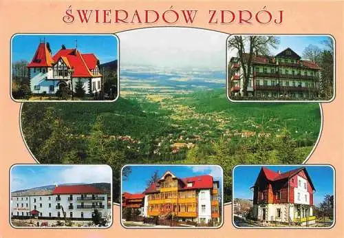 AK / Ansichtskarte 73981124 Swieradow_Zdroj_Bad_Flinsberg_PL Panorama Hotels im Kurort