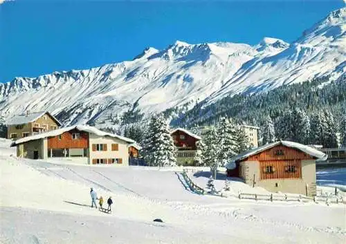 AK / Ansichtskarte  Valbella__Lenzerheide_GR Winterpanorama mit Schwarzhorn und Urdenfuerkli