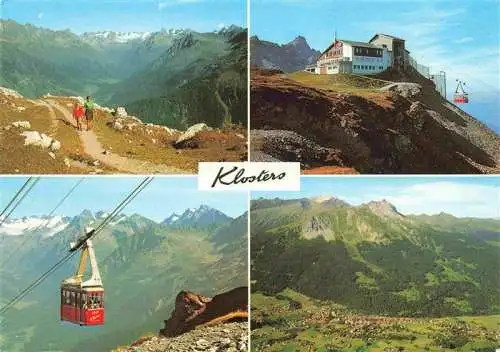 AK / Ansichtskarte  Klosters-Serneus_GR Berghaus Gotschnagrat Wanderweg zur Schwarzseealp Silvrettagruppe Gotschnagrat Weissfluh