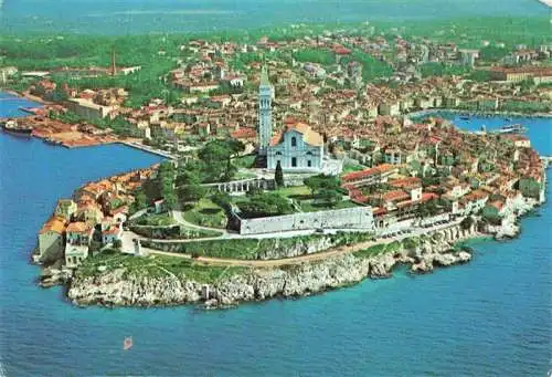 AK / Ansichtskarte  Rovinj_Rovigno_Istrien_Croatia Altstadt Kirche Halbinsel