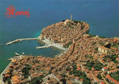 AK / Ansichtskarte  Rovinj_Rovigno_Istrien_Croatia Altstadt Halbinsel Hafen