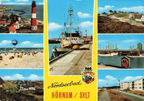 AK / Ansichtskarte  Hoernum_Sylt Teilansichten Leuchtturm trand Hafen Fischkutter