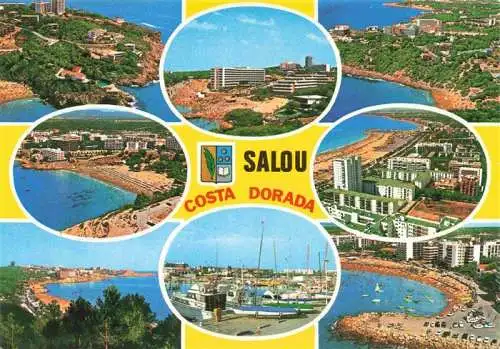 AK / Ansichtskarte 73981164 Salou_Tarragona_Costa_Dorada_ES Panorama Luftaufnahmen Hafen Hotels Ferienanlagen Strand