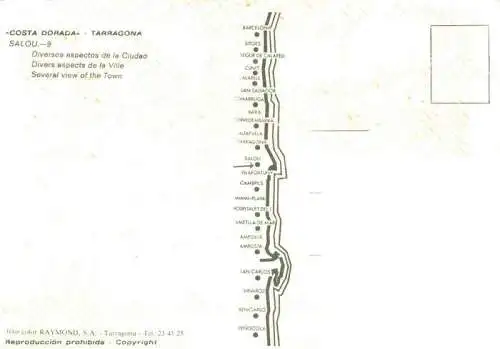 AK / Ansichtskarte  Salou_Tarragona_Costa_Dorada_ES Diversos aspectos de la ciudad