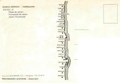 AK / Ansichtskarte 73981166 Salou_Tarragona_Costa_Dorada_ES Paseo de Jaime I