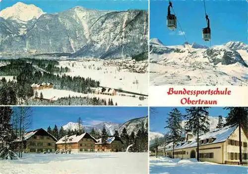 AK / Ansichtskarte 73981186 Obertraun_Oberoesterreich_AT Panorama Bundessportschule Dachstein Seilbahn Unterkunftshaeuser