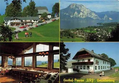 AK / Ansichtskarte  Altmuenster_Traunsee_Gmunden_Oberoesterreich_AT Gasthaus Pension Urz Gastraum Seepartie Panorama