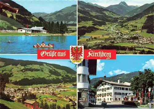 AK / Ansichtskarte  Kirchberg_Tirol_AT Badesee Panorama Ortspartie